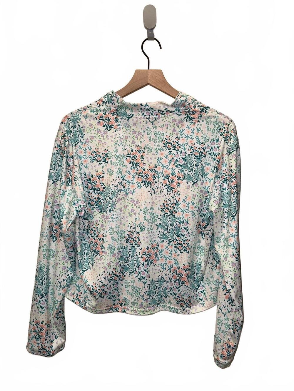 Bad Birdie UV Long Sleeve Golf Shirt in Spring Has Sprung Floral Print, Size M - Picture 5 of 7